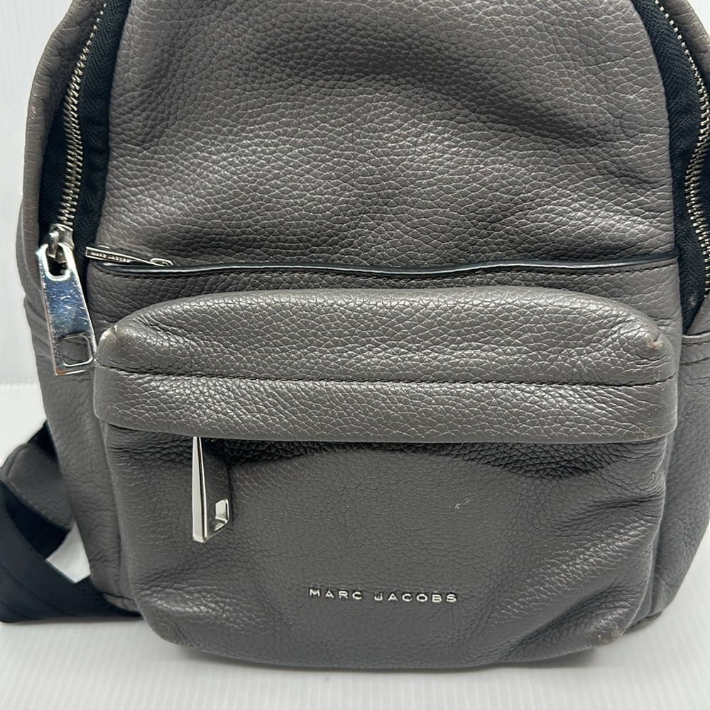 Marc Jacobs Gray Leather Backpack - image 2
